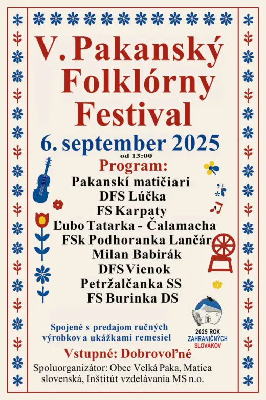 V. Pakanský folklórny festival