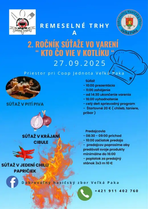 Remeselné trhy a 2. ročník súťaže vo varení