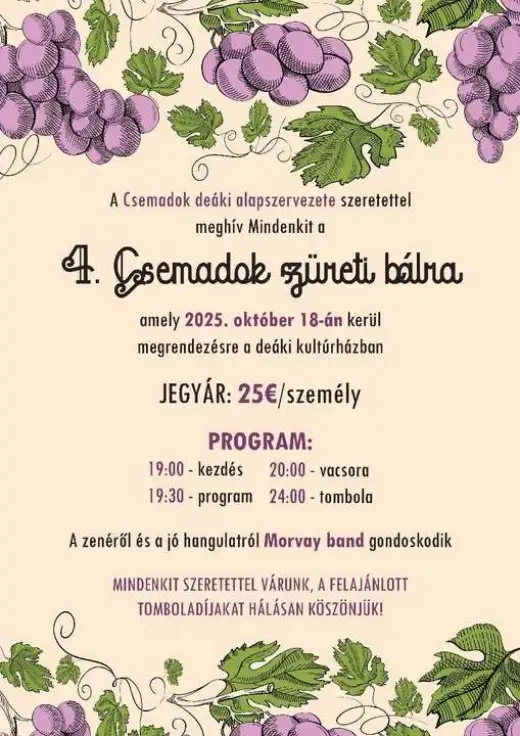 4. Csemadok vinobraný ples