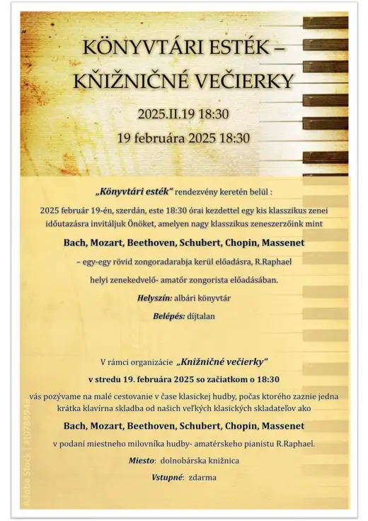 Kňižničné večierky