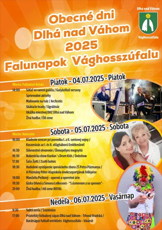 Obecné dni Dlhá nad Váhom 2025