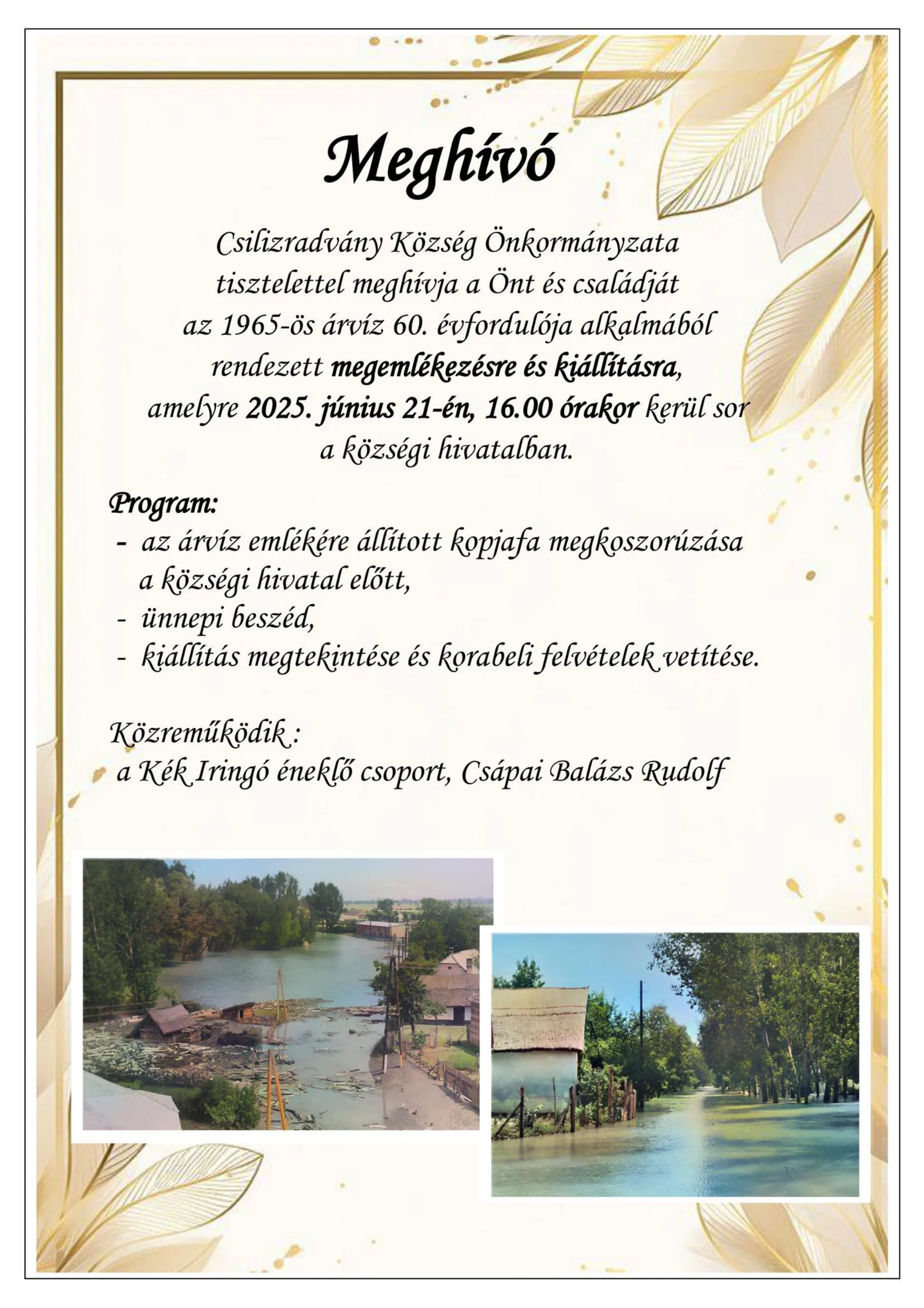 60. výročie povodní z roku 1965