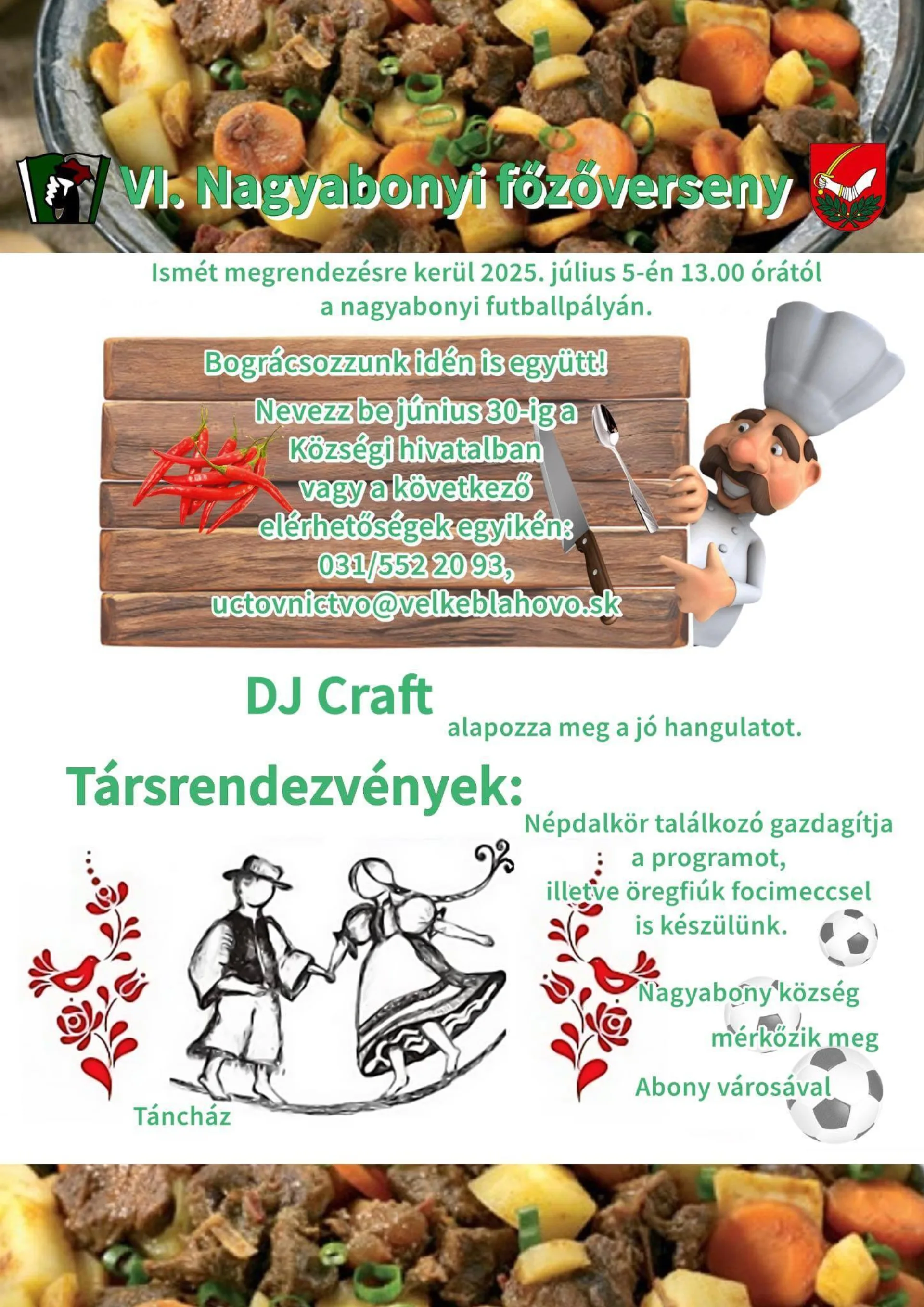 VI. Súťaž vo varení v obci Veľké Blahovo