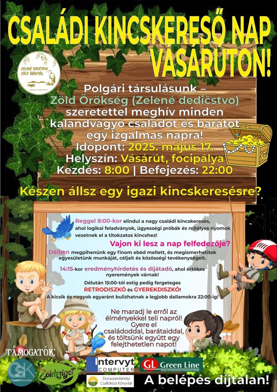 Rodinný deň hľadania pokladu v Trhovej Hradskej