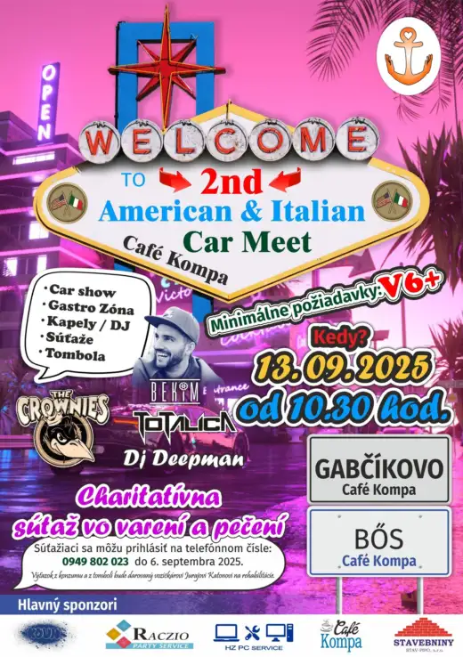 2. ročník American and Italian Car Meet