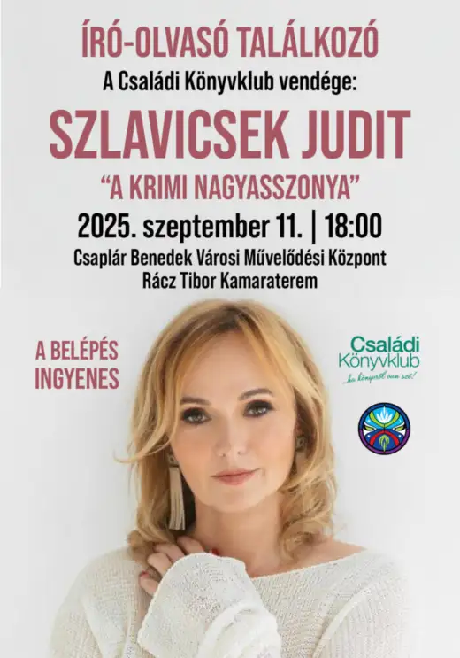 Szlavicsek Judit - stretnutie so spisovateľkou