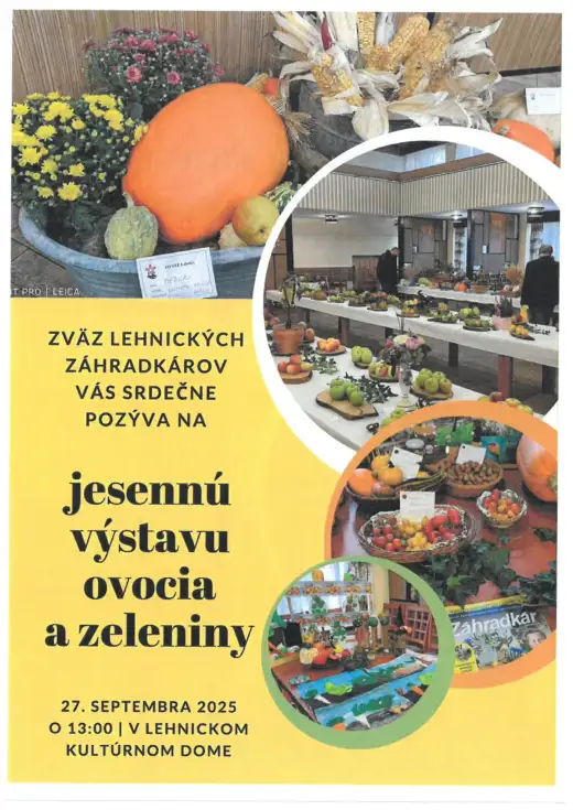 Jesenná výstava ovocia a zeleniny