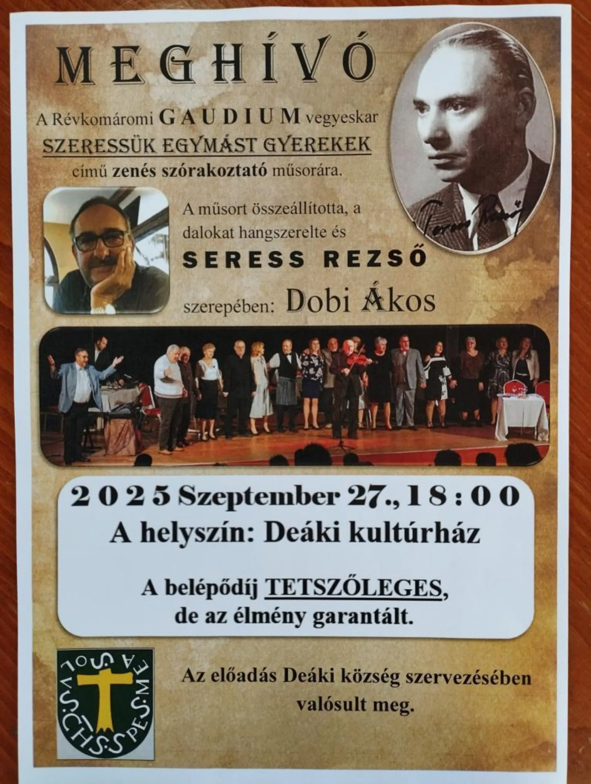 "Szeressük egymást gyerekek" - hudobno-zábavný program