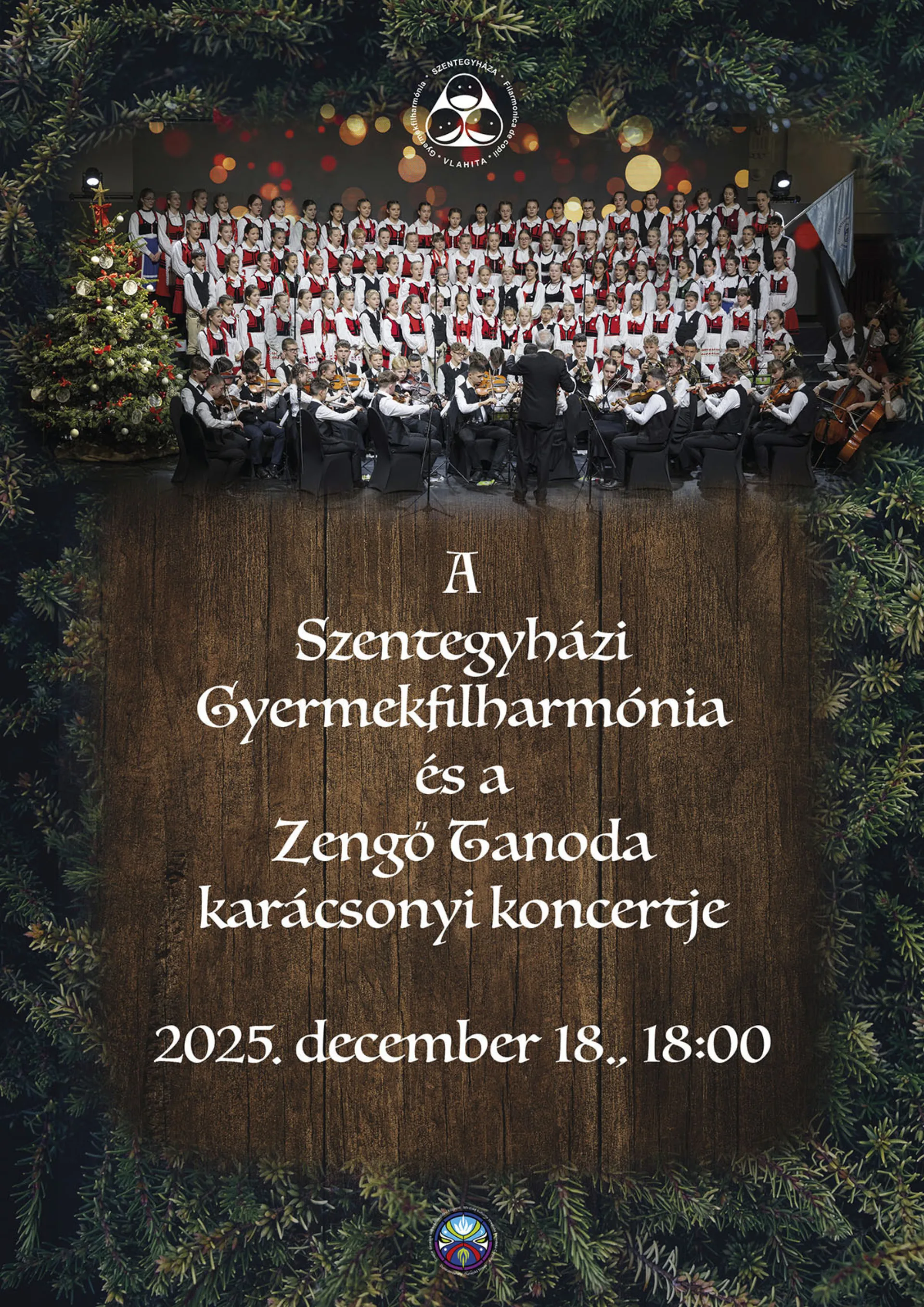 Vianočný koncert detských speváckych súborov Szentegyházi Gyermekfilharmónia a Zengő Tanoda