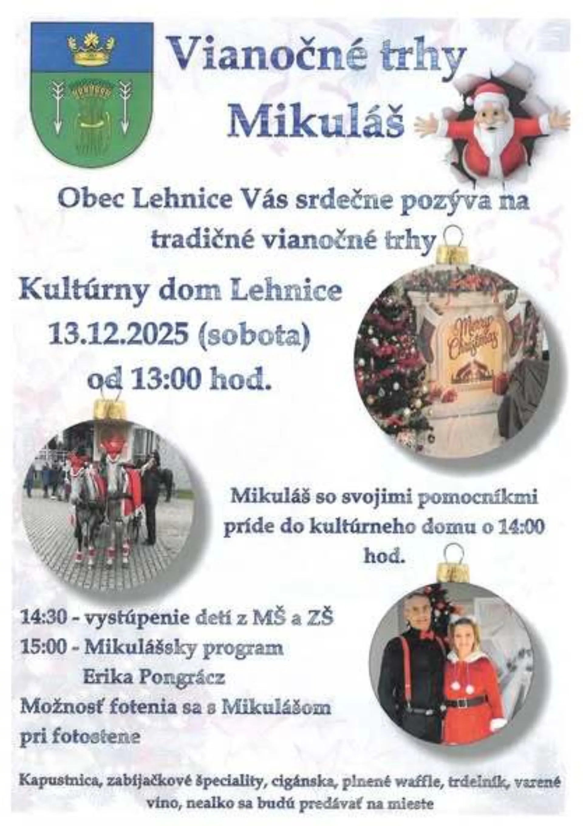 Vianočné trhy a Mikuláš