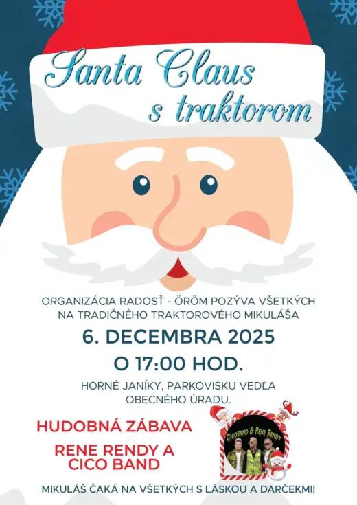 Santa Claus s traktorom