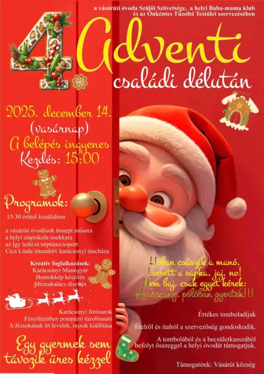 4. Adventné rodinné popoludnie