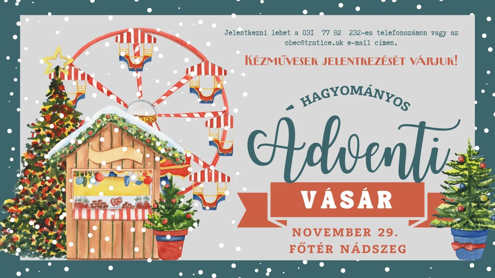 Tradičné vianočné trhy v Trsticiach