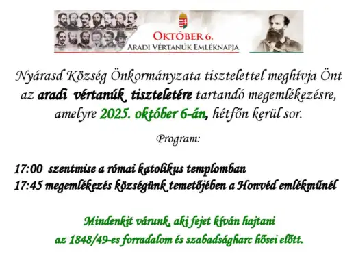 Pamätný deň Aradských mučeníkov-Topoľníky