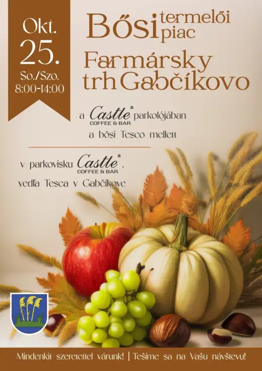 Farmársky trh Gabčíkovo