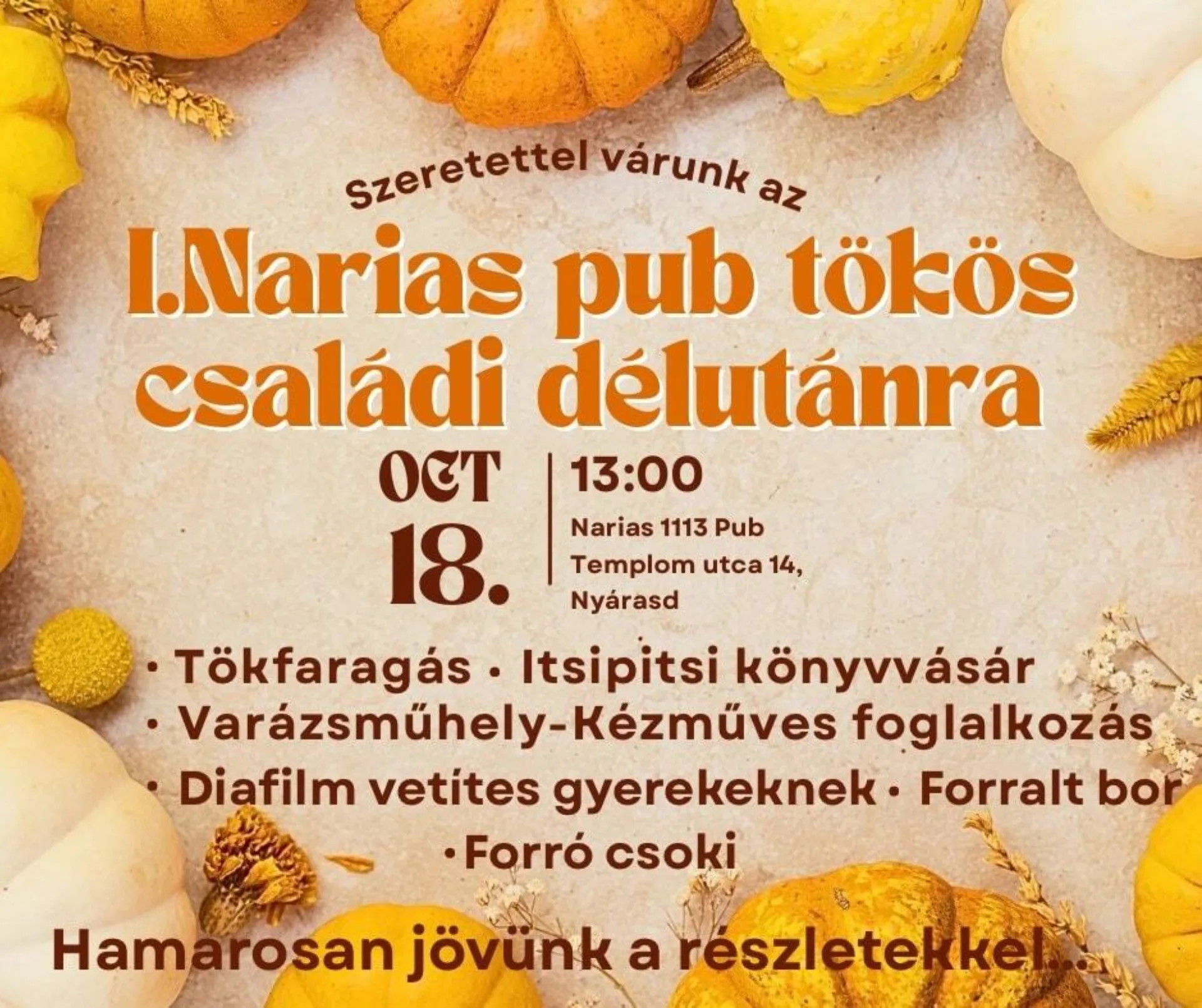 I.Tekvicové rodinné popoludnie-Narias pub