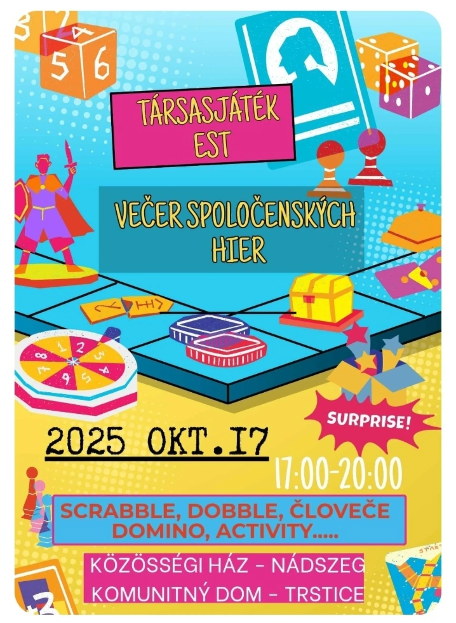 Večer spoločenských hier