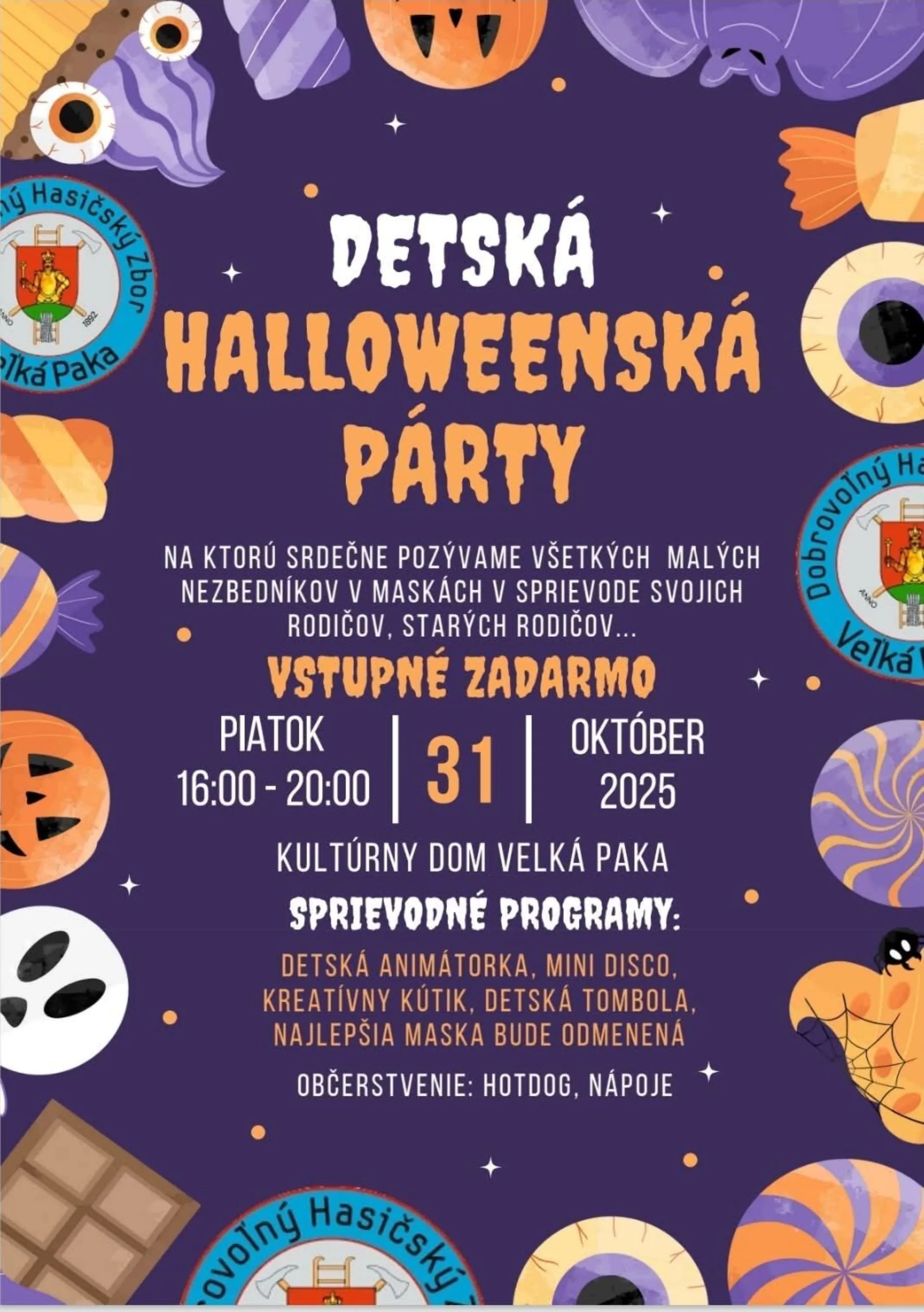 Detská halloweenská párty
