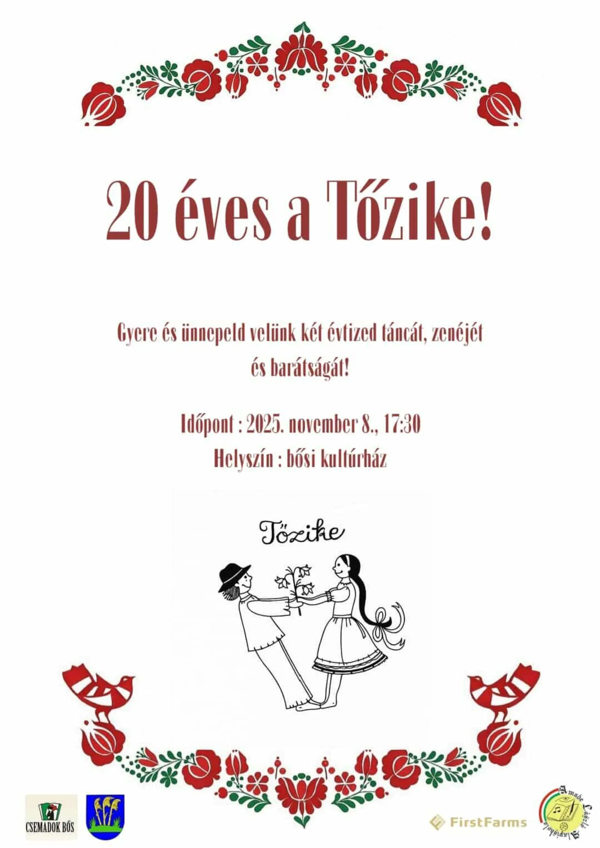 Tőzike má 20 rokov