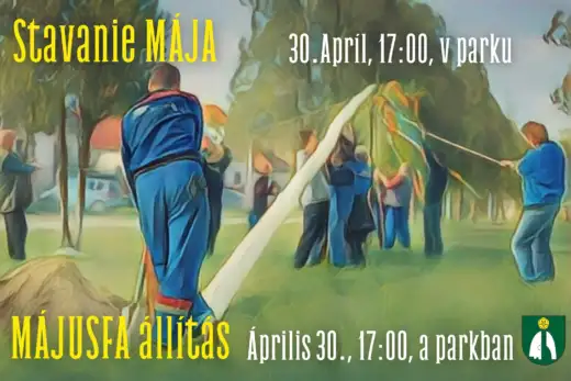 Stavanie mája-Dlhá nad Váhom