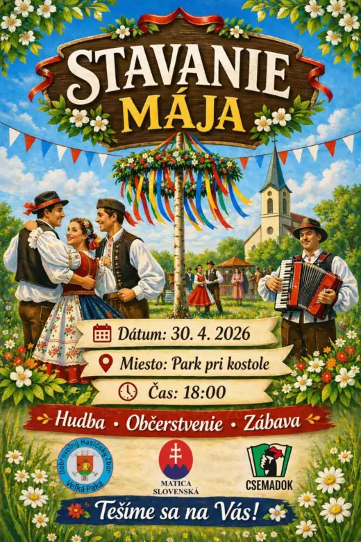 Stavanie mája-Veľká Paka