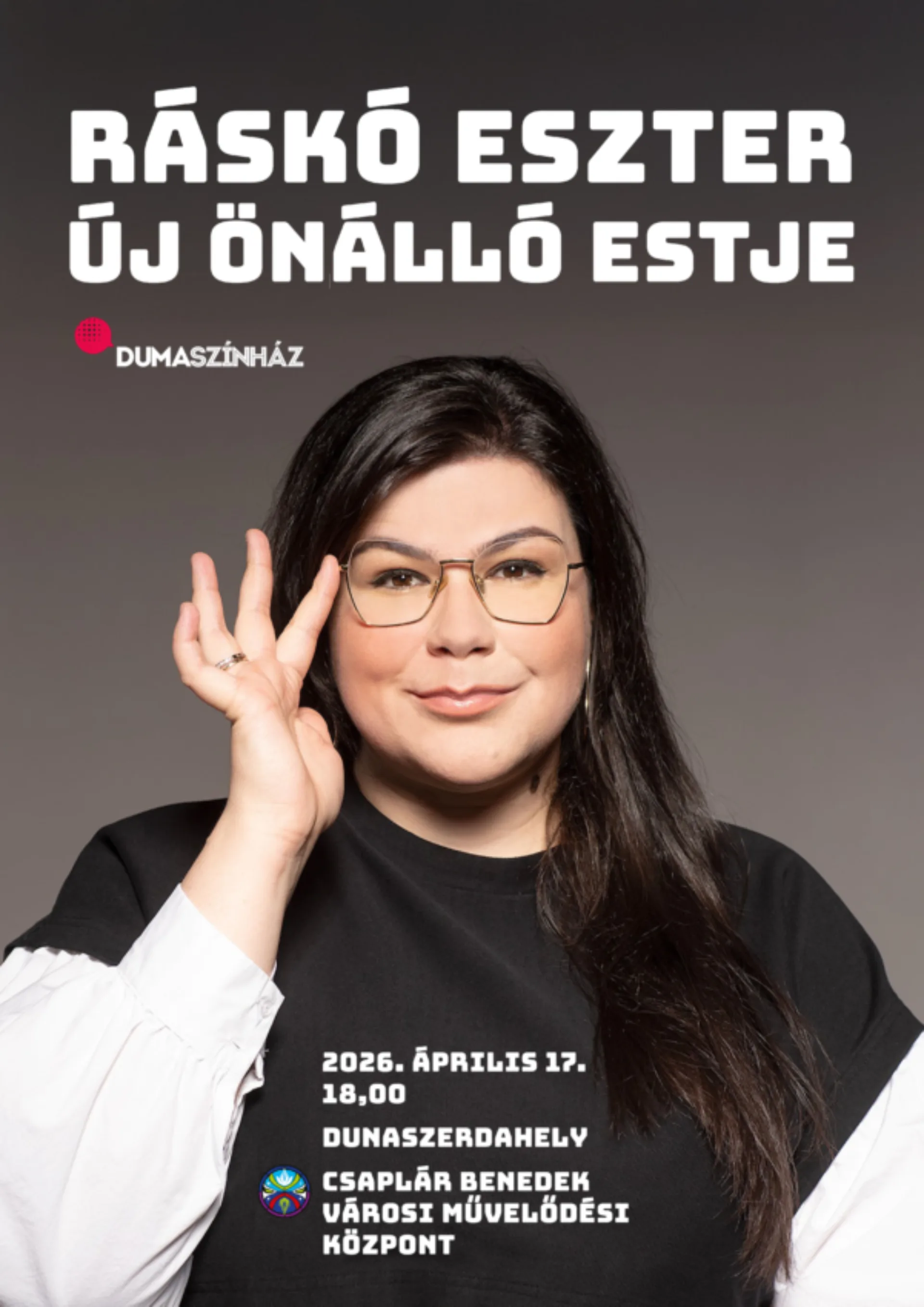 DUMASZÍNHÁZ: Ráskó Eszter (stand up comedy) - VYPREDANÉ!