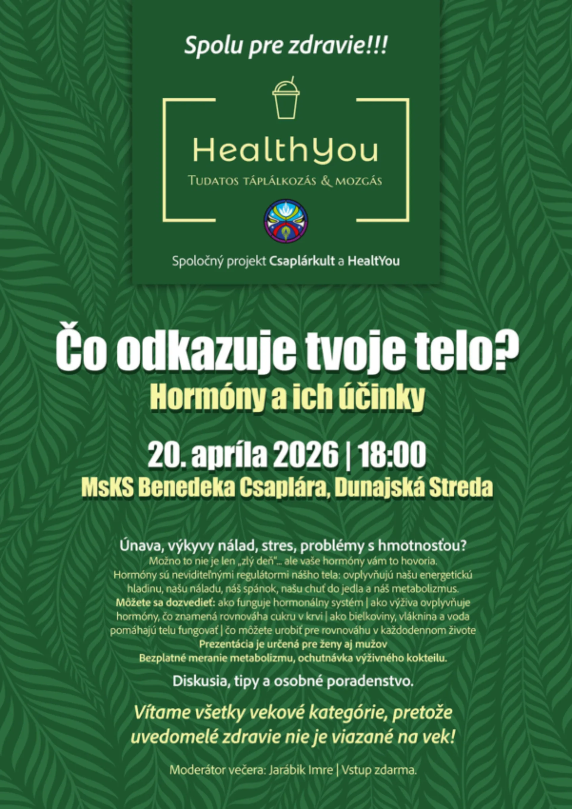 Čo odkazuje tvoje telo? Hormóny a ich účinky