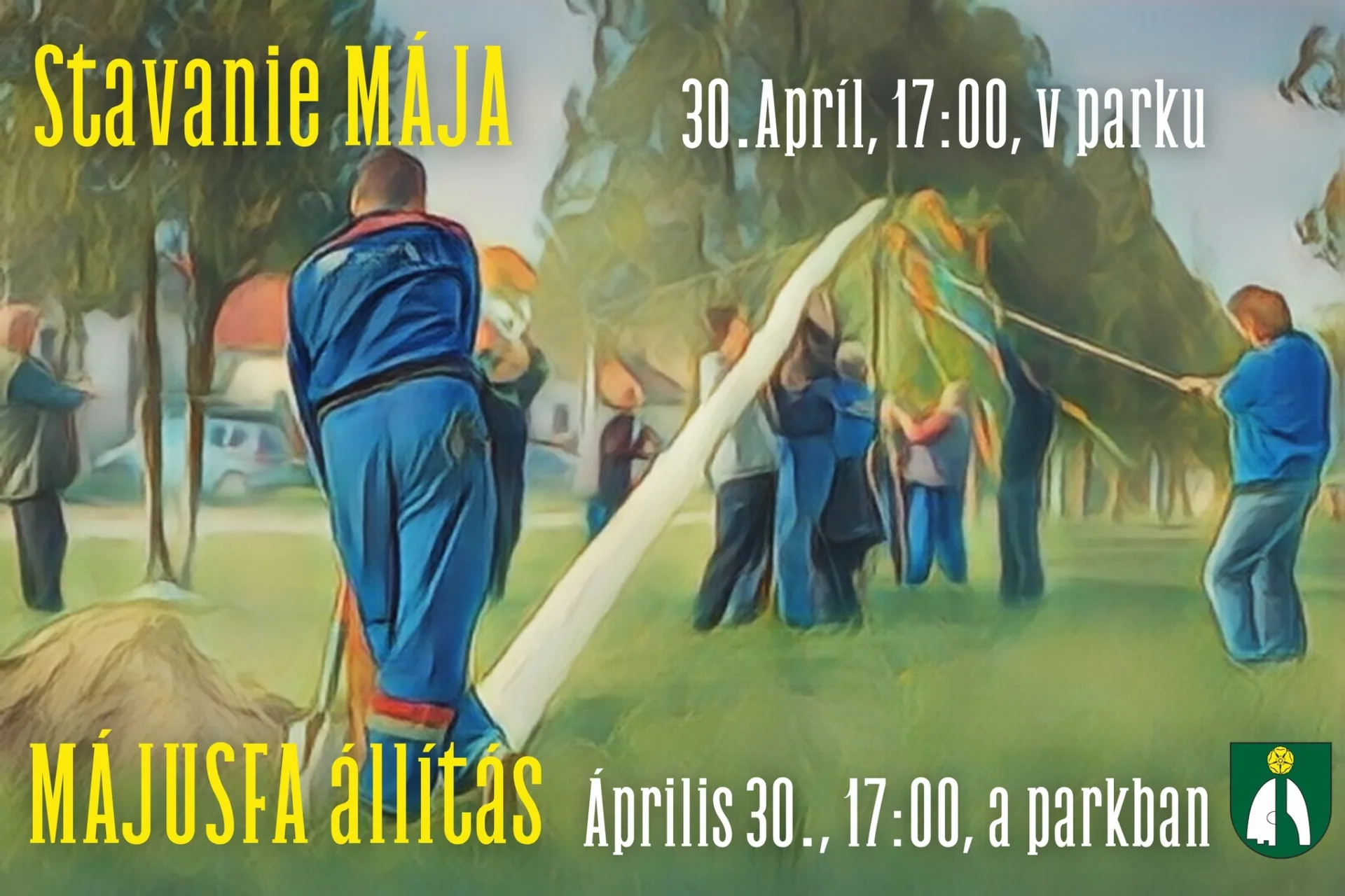 Stavanie mája-Dlhá nad Váhom