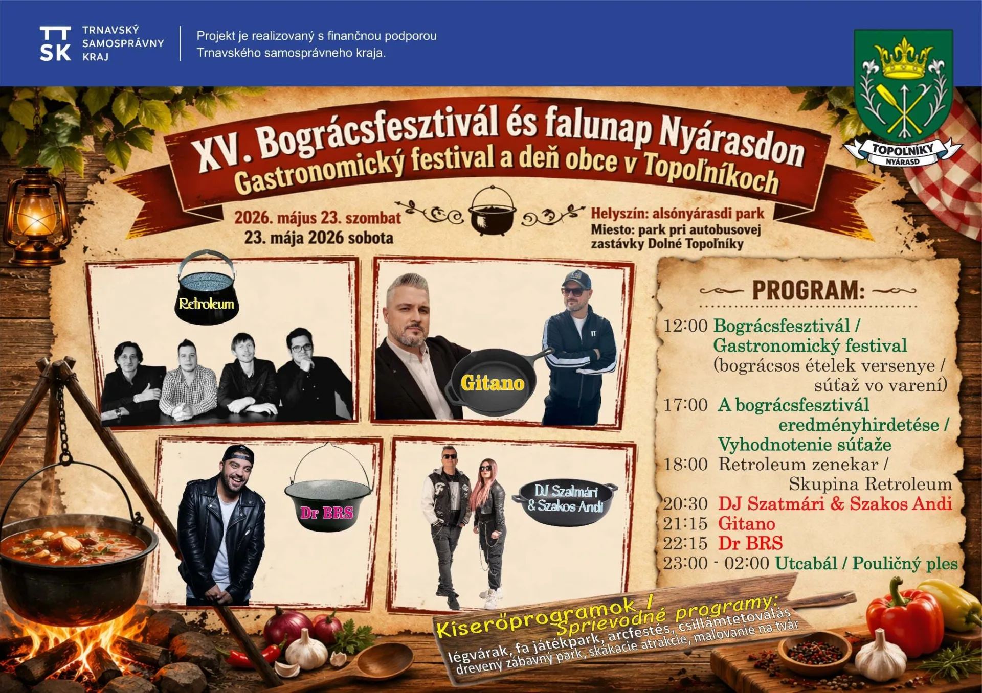 XV. Gastronomický festival a deň obce v Topoľníkoch