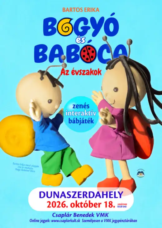 Bogyó a Babóca: Ročné obdobia (interaktívna, hudobná bábková hra)