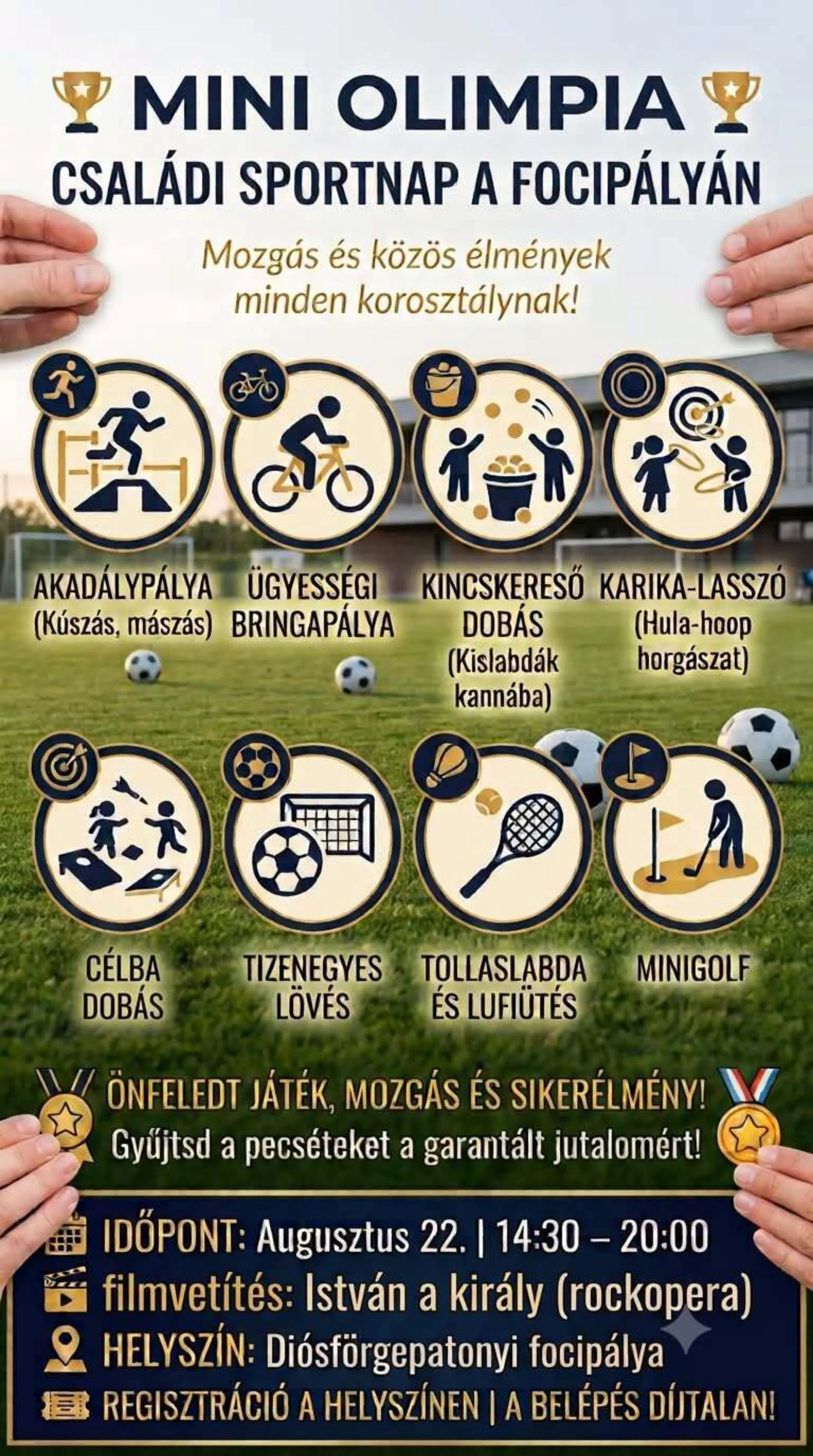 MINI OLYMPIÁDA – rodinný športový deň na futbalovom ihrisku