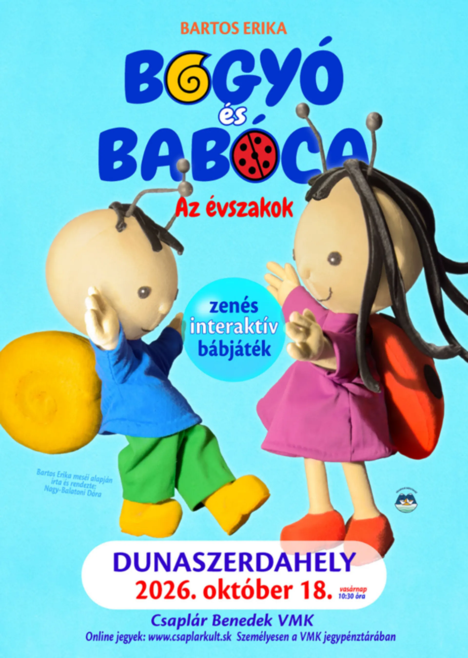 Bogyó a Babóca: Ročné obdobia (interaktívna, hudobná bábková hra)