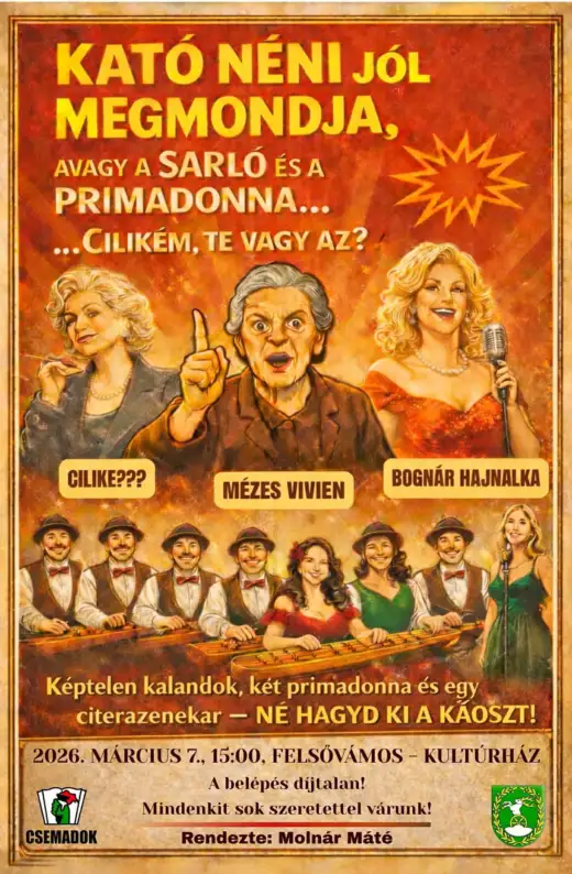 Predstavenie: Kató néni jól megmondja, avagy a SARLÓ és a PRIMADONNA
