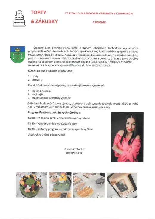 Festival cukrárskych výrobkov v Lehniciach