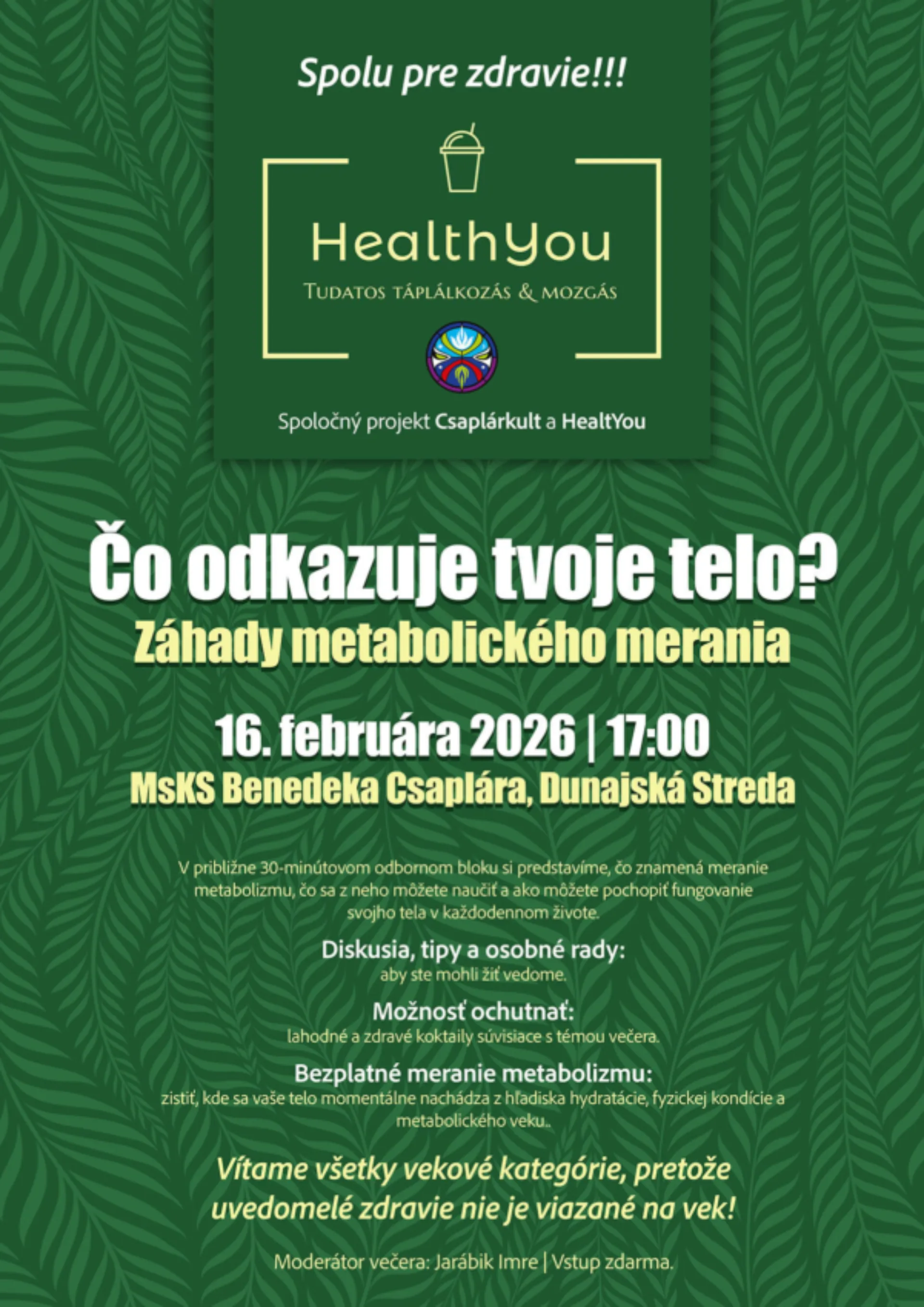 Čo odkazuje tvoje telo? Záhady metabolického merania