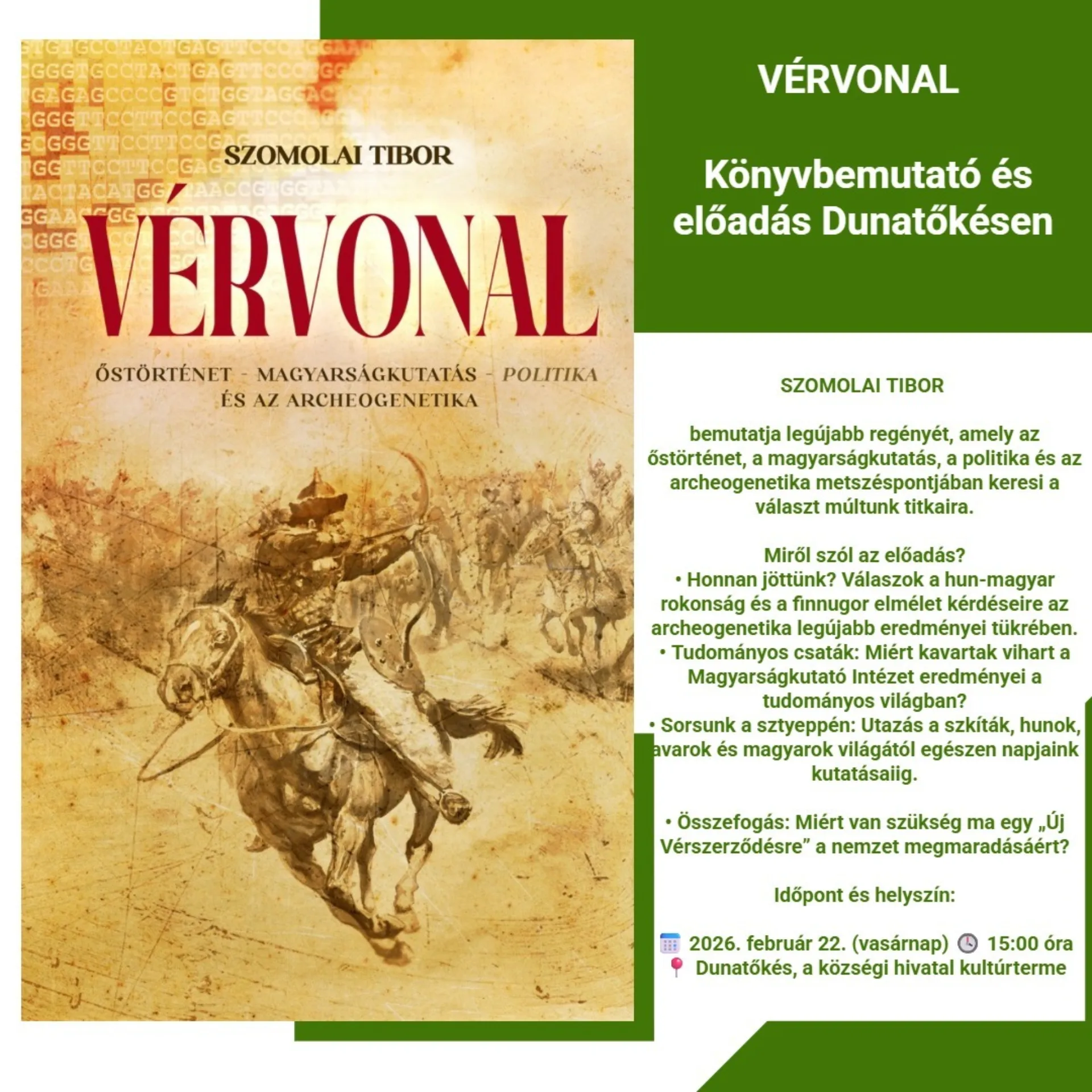 Prezentácia knihy_Szomolai Tibor-Vérvonal