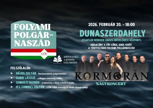 Folyami Polgárnaszád – koncert skupiny KORMORÁN