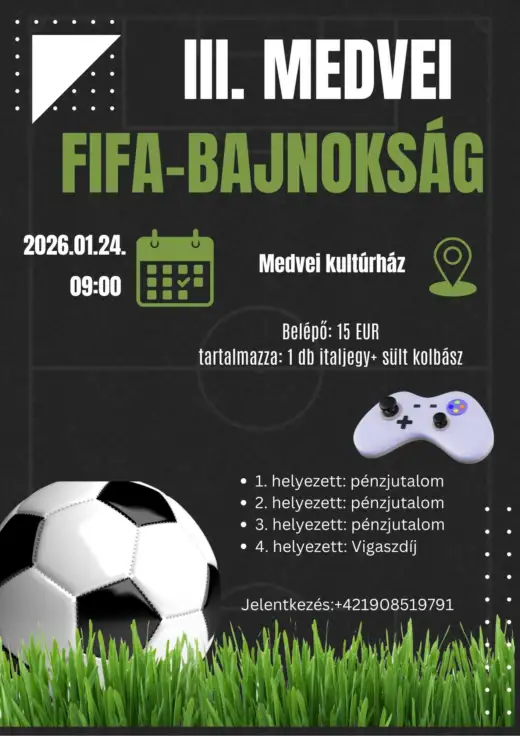 III. Medveďovský FIFA turnaj