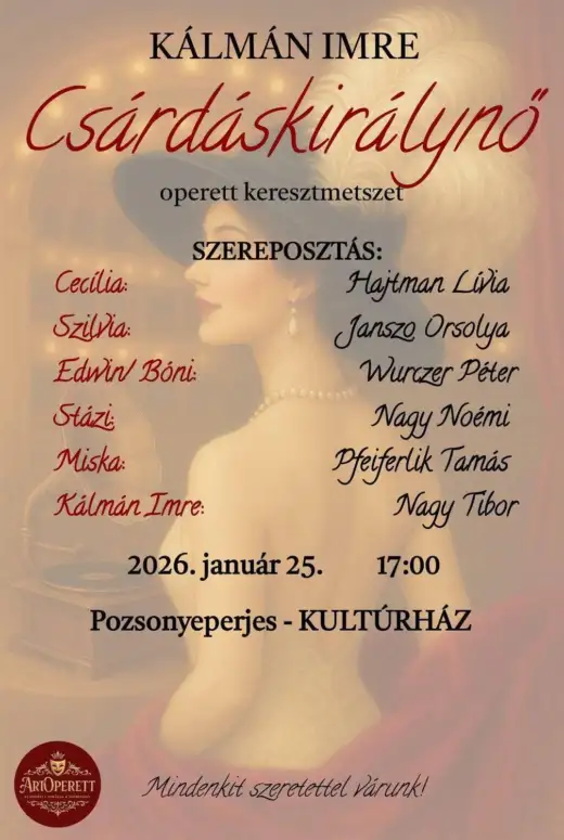 Predstavenie: "Csárdáskirálynő"