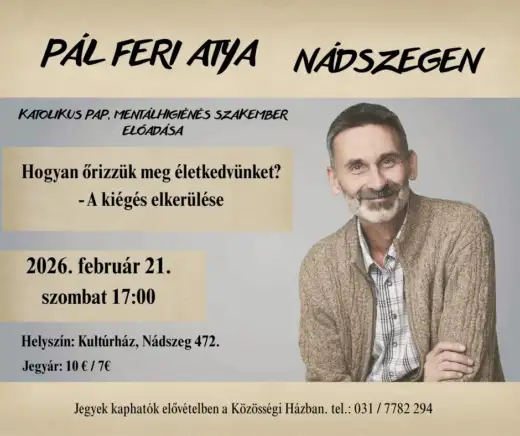 Predstavenie: Pál Feri atya előadása