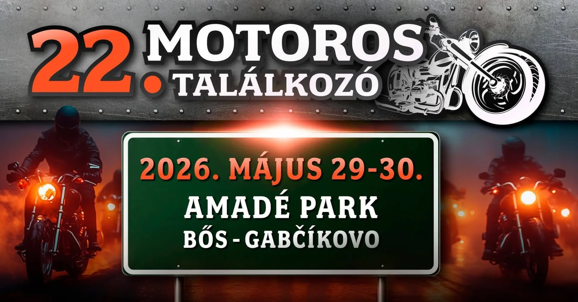 22. Gabčíkovský motorkársky zraz