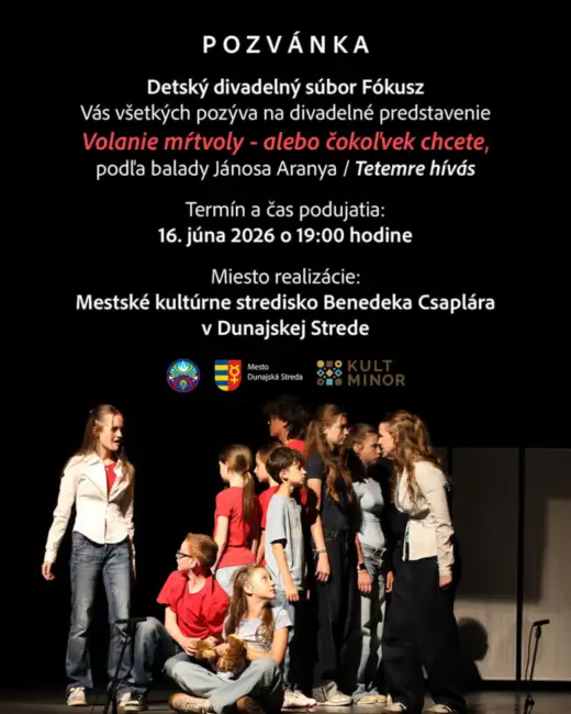 Detský divadelný súbor Fókusz: Volanie mŕtvoly - alebo čokoľvek chcete