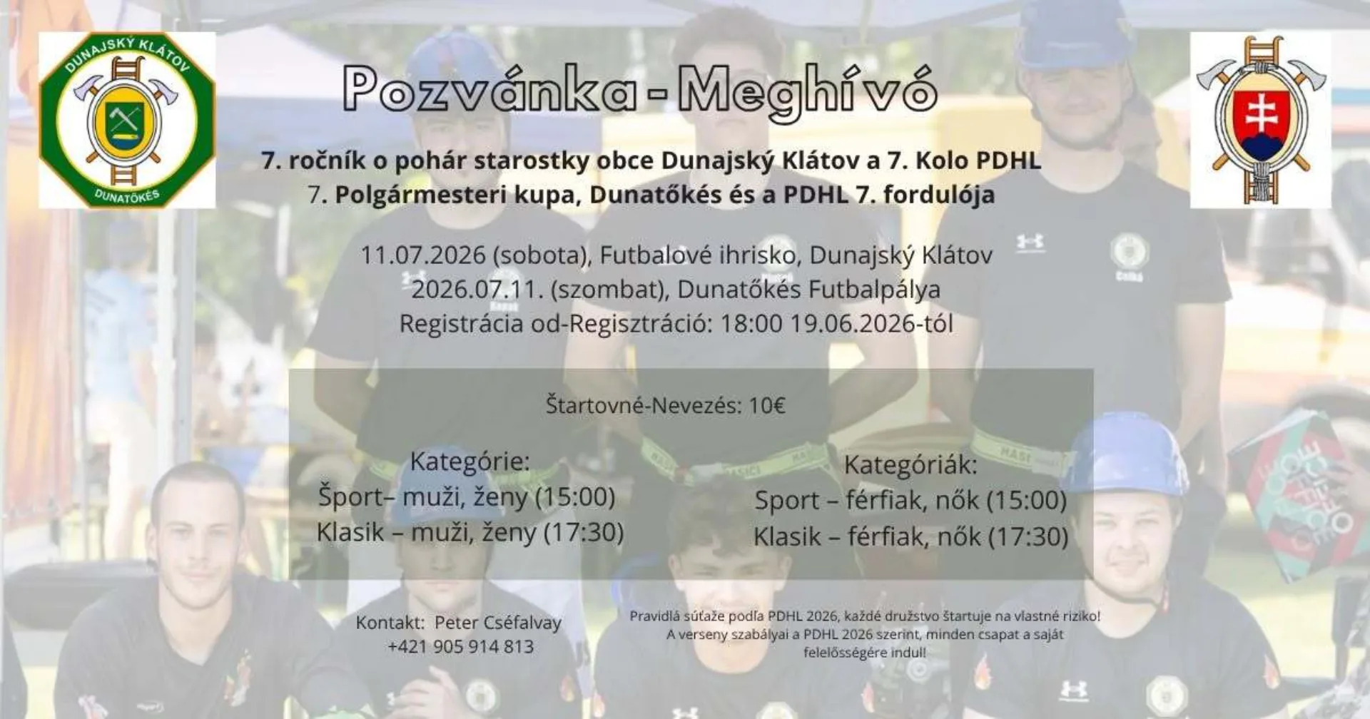 7. ročník o pohár starostky obce Dunajský Klátov a 7. Kolo PDHL