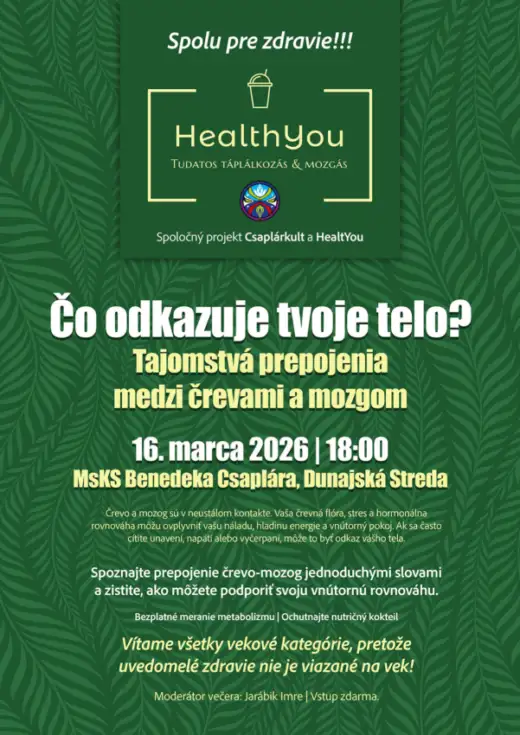 Čo odkazuje tvoje telo? Tajomstvá prepojenia medzi črevami a mozgom