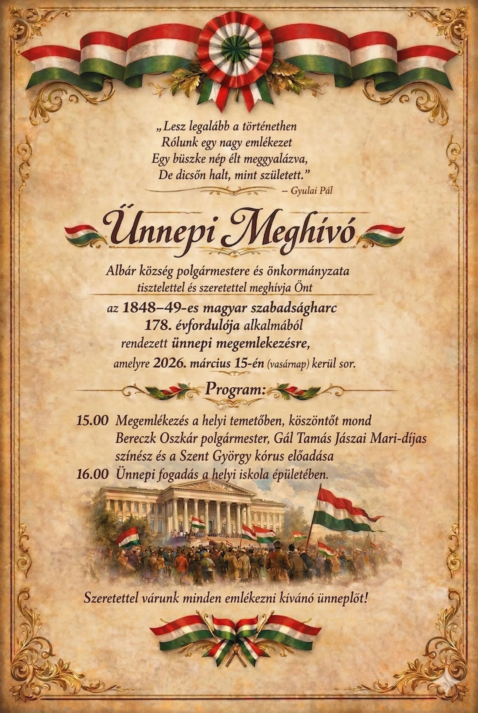 Spomienkové podujatie – 15. marec