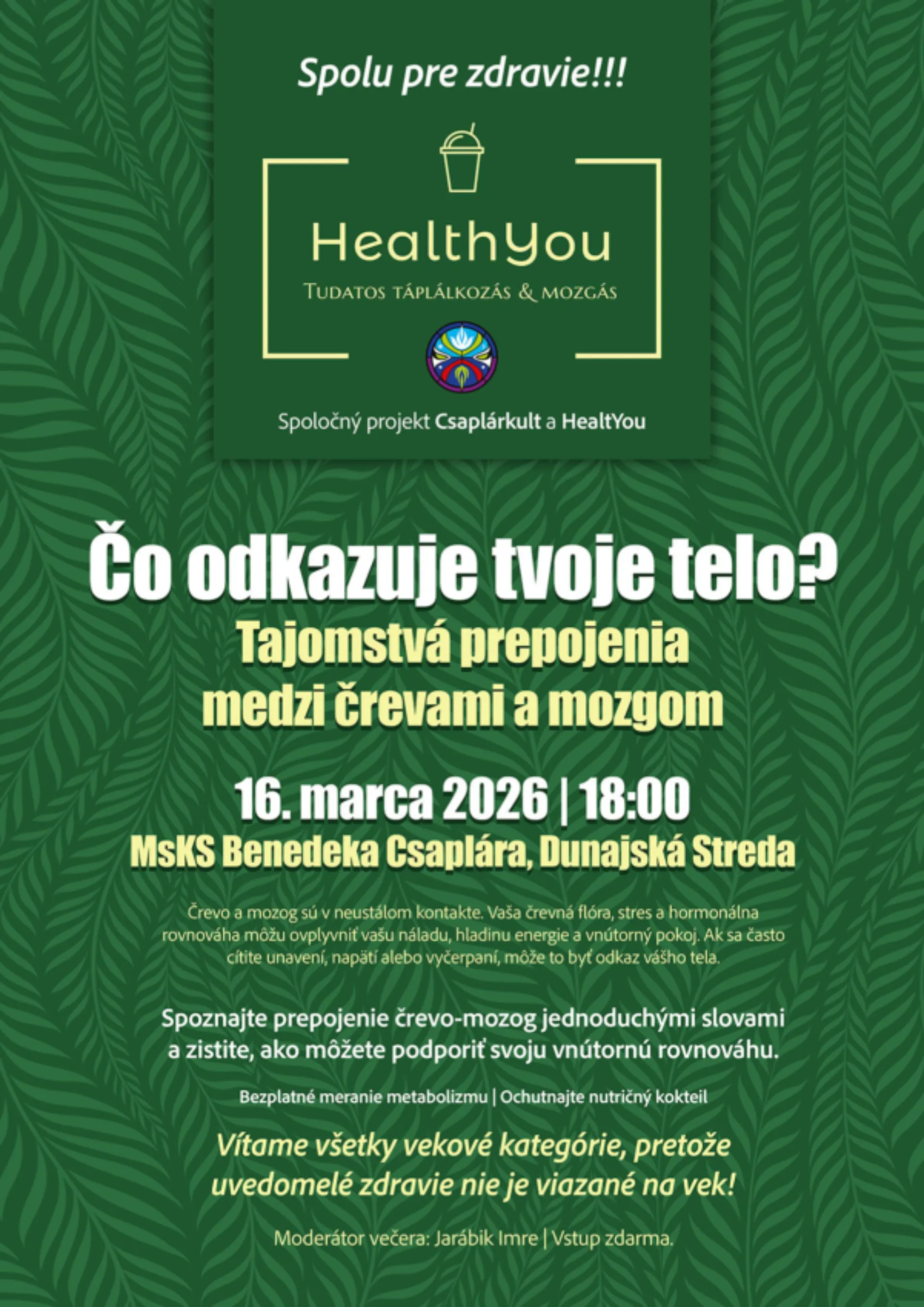 Čo odkazuje tvoje telo? Tajomstvá prepojenia medzi črevami a mozgom