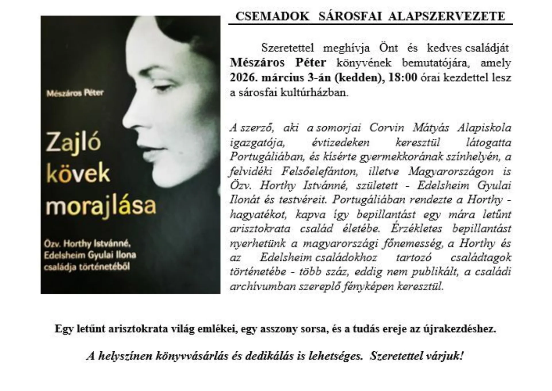 Prezentácia knihy-Mészáros Péter