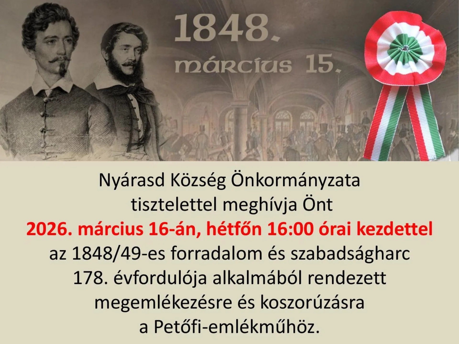 Spomienkové podujatie – 15. marec