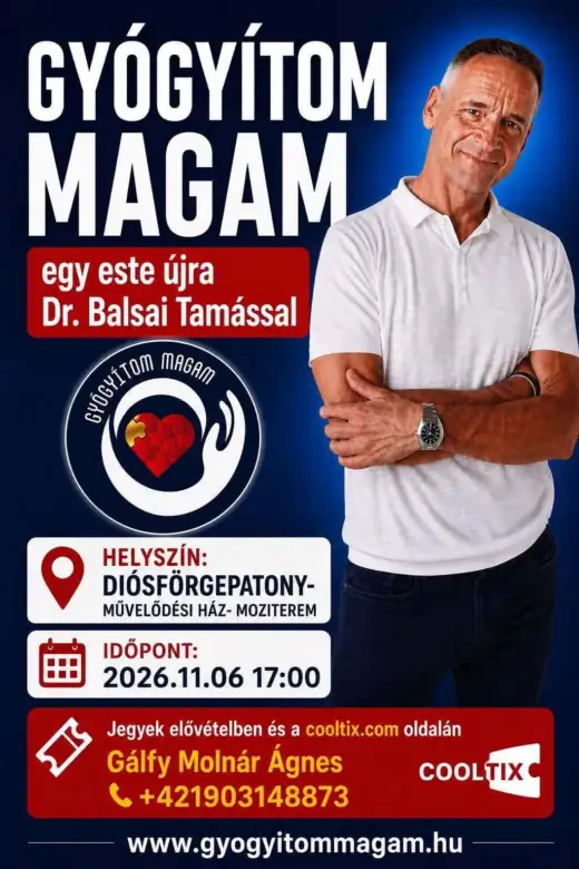 Liečim sa sám – večer opäť s MUDr. Tamásom Balsaiom