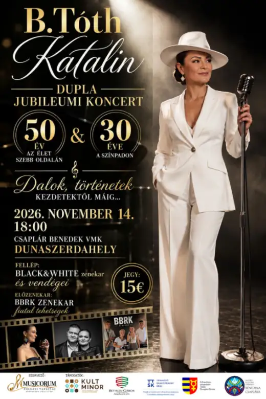 B. Tóth Katalin - dvojitý jubilejný koncert